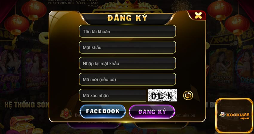Điền thông tin đăng ký