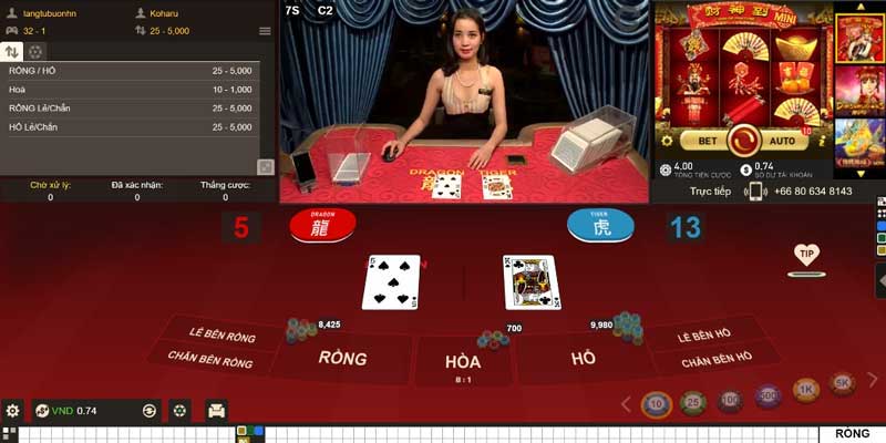 Rồng Hổ Live – Trải Nghiệm Trực Tiếp Cược Bài Hấp Dẫn Tại VIPWIN